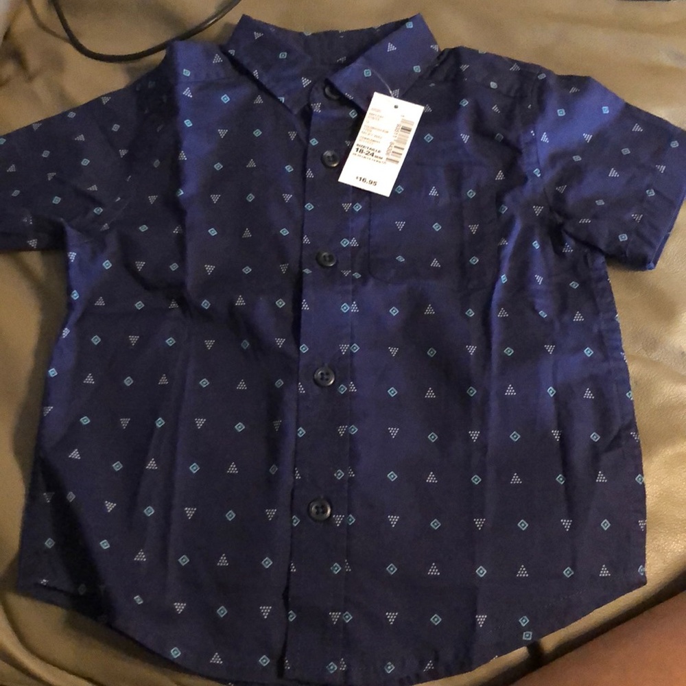 Toddler boy dress button down shirt Size 18-24m
